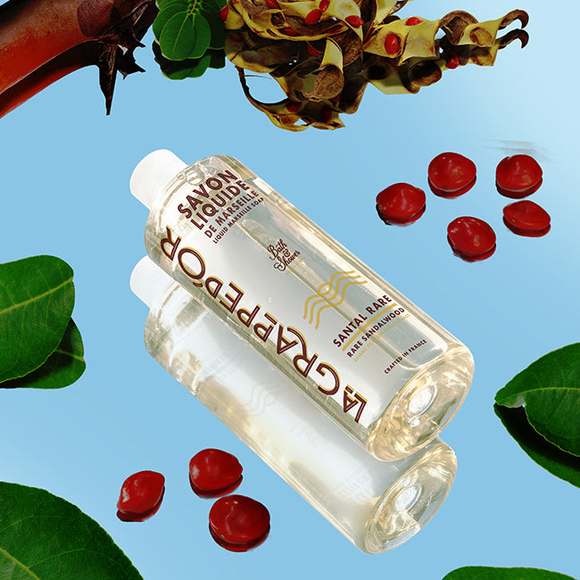 rare sandalwood marseille body wash 